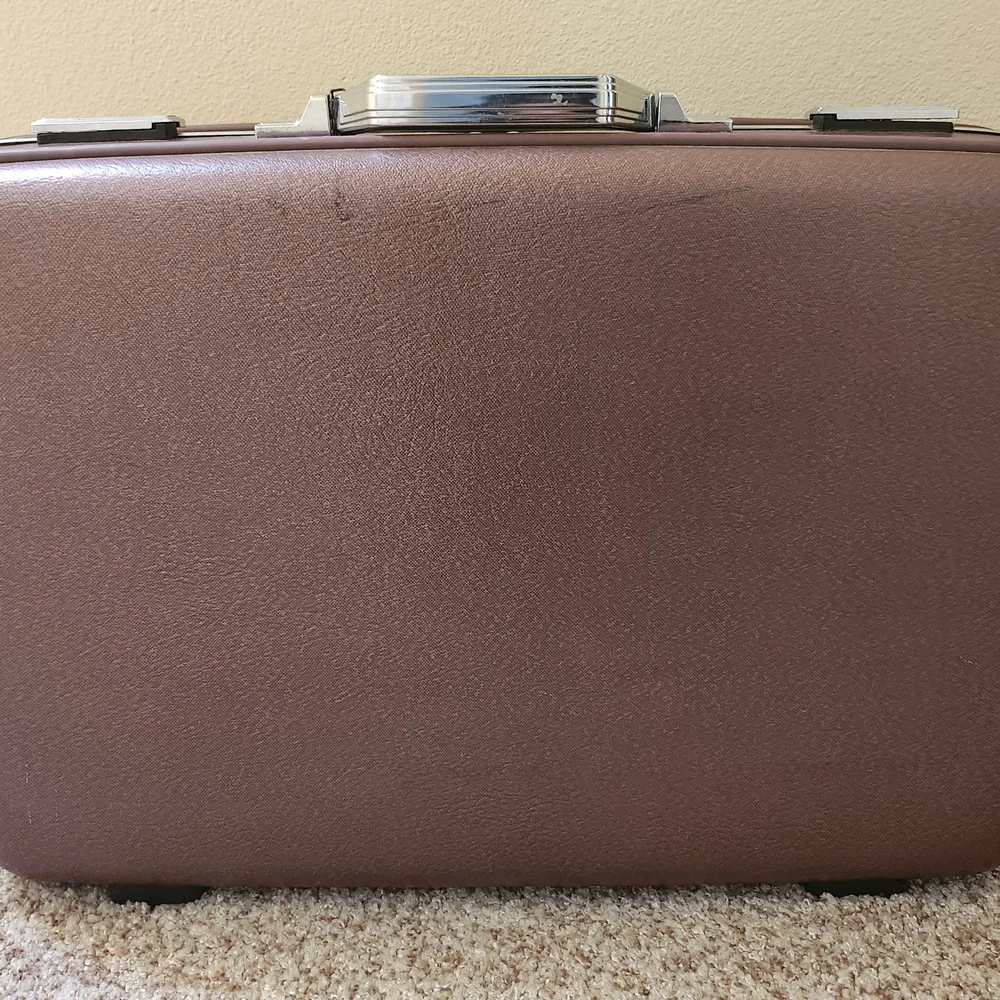 American Tourister Brown Hard Shell Briefcase